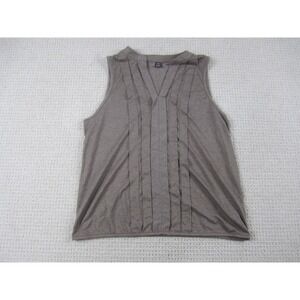 Shein Shirt Juniors Girls XL Brown Casual Sleeveless‎ Blouse Polyester Blend